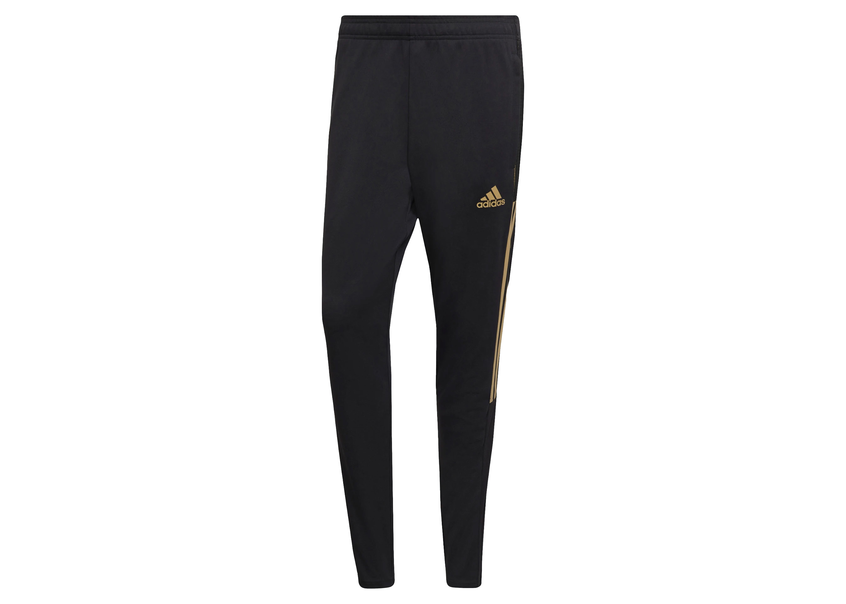 Adidas Originals Joggers Pants Black  Gold 3 stripes Womens Fashion  Activewear on Carousell
