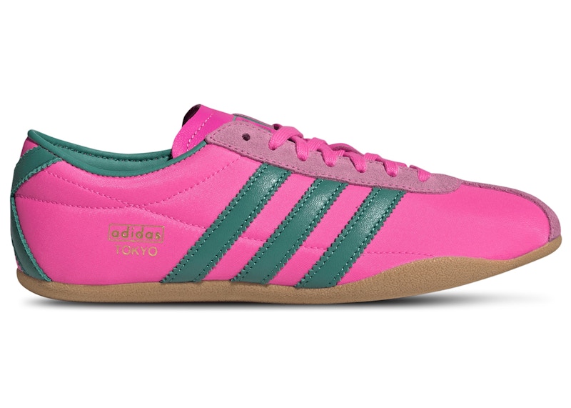 Adidas Tokyo (Women's) Sneakers in Lucid Pink/Power Green/Gold Metallic