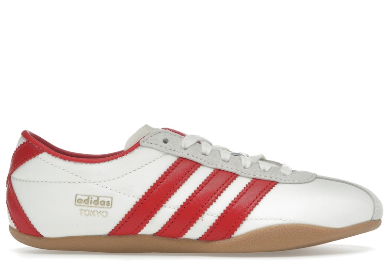 Pre-owned Adidas Originals Tokyo (women's) Sneakers In Off White/better Scarelet Red/gum