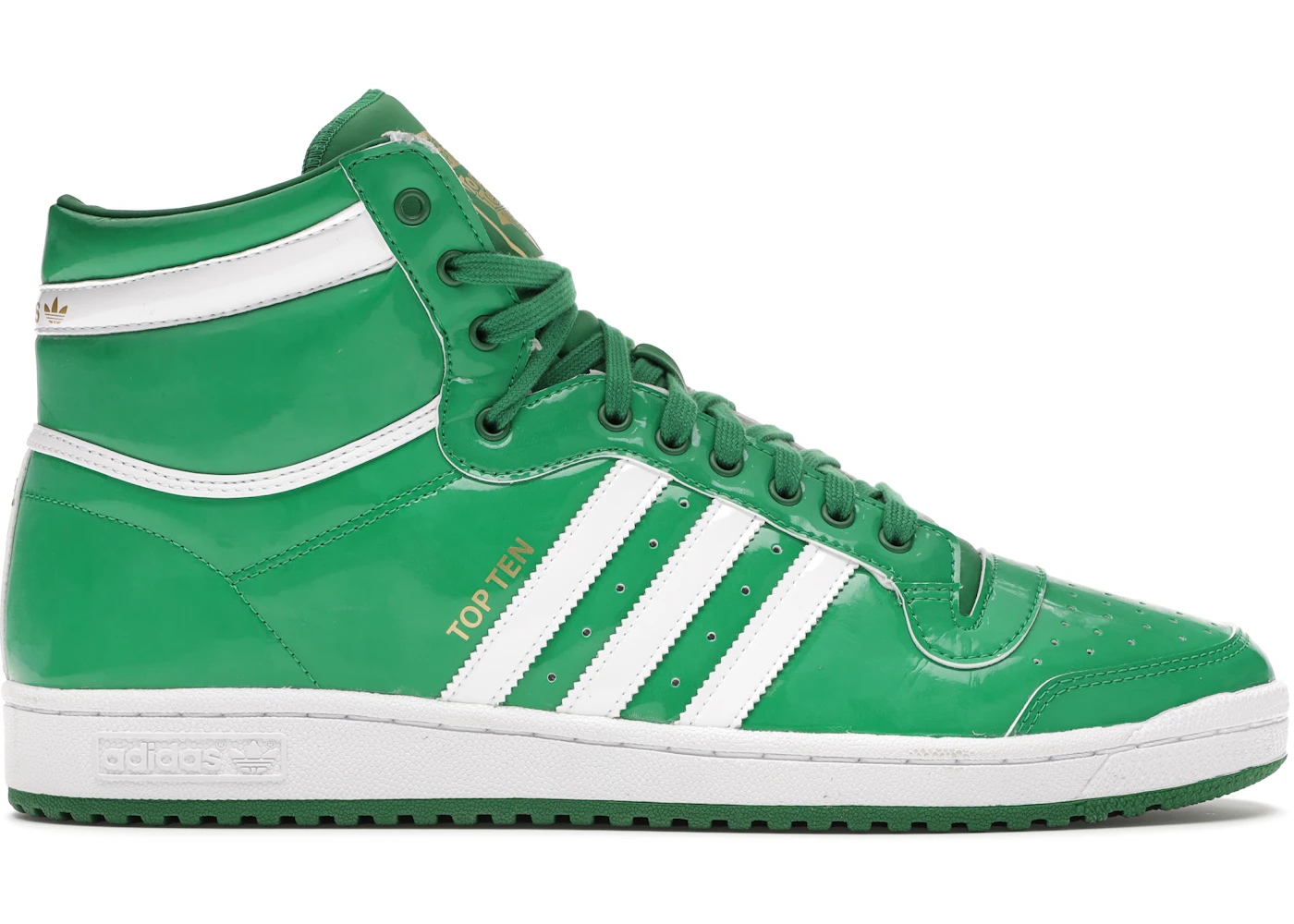 Green high top top adidas