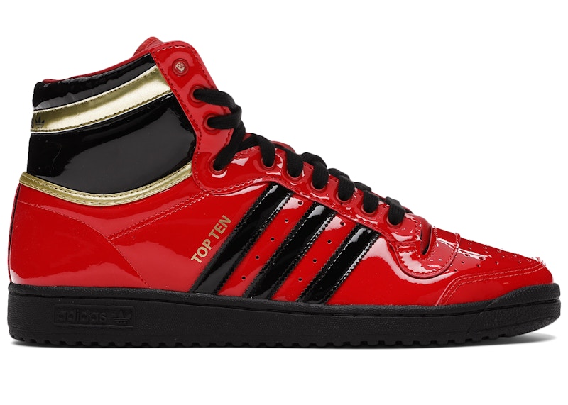 Adidas shoes high discount tops red and black