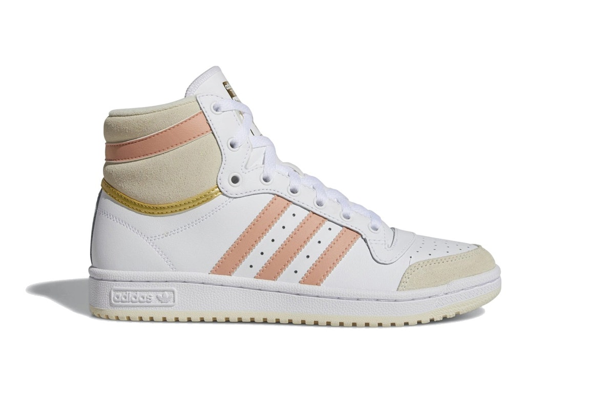 Pre-owned Adidas Originals Adidas Top Ten Hi White Ambient Blush (women's) In White/ambient Blush