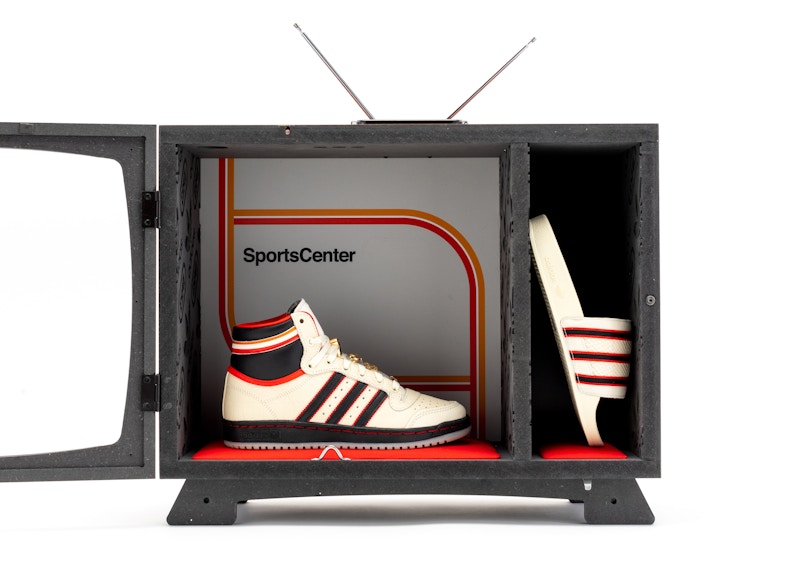 ESPN x adidas Top Ten Hi + ESPN x Adilette Slide + Exclusive Packaging