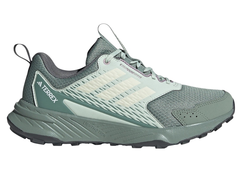 Pre-owned Adidas Originals Tracefinder Trail (women's) Sneakers In Silver Green/off White/preloved Fig