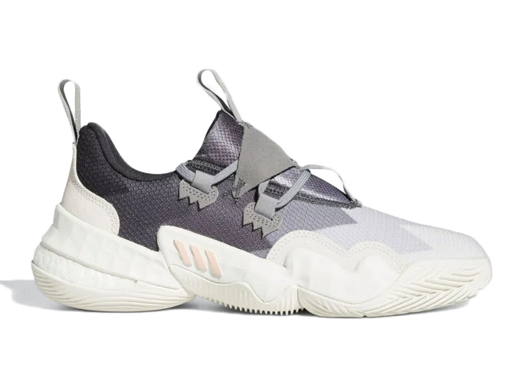 adidas Trae Young 1 White Grey Purple Men's - GY0302 - US