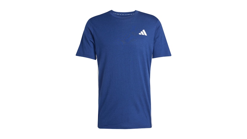 adidas Train Essentials Feelready 3-Stripes Tee Dark Blue