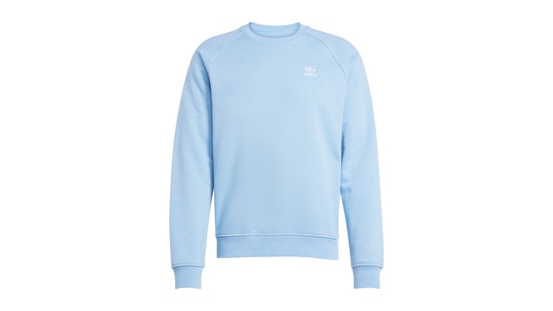 adidas Trefoil Essentials Crew Sweatshirt Ash Blue Men's SS25 US