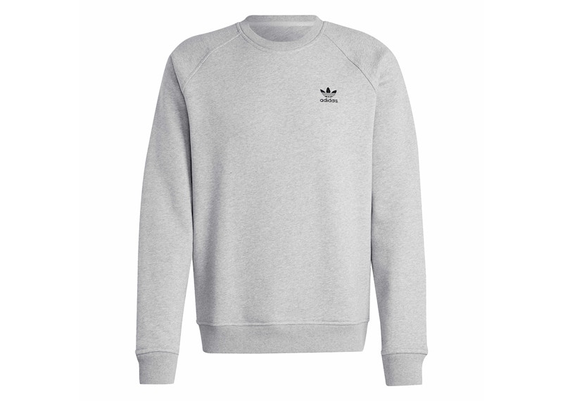 adidas Trefoil Essentials Crew Sweatshirt Medium Grey Heather Hombre SS24 ES