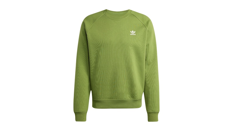 adidas Trefoil Essentials Crew Sweatshirt Tech Olive