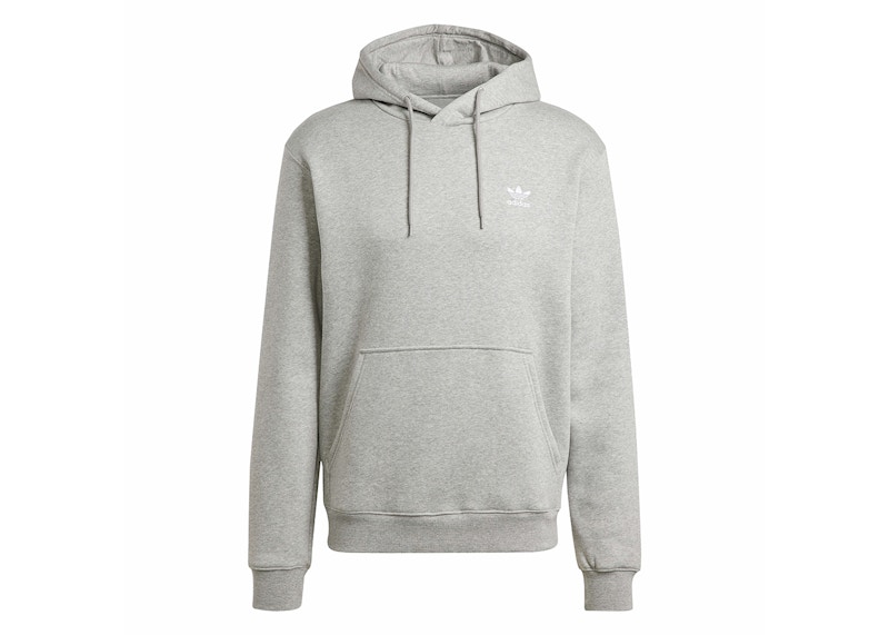 adidas Trefoil Essentials Hoodie Medium Grey Heather Hombre SS24 MX