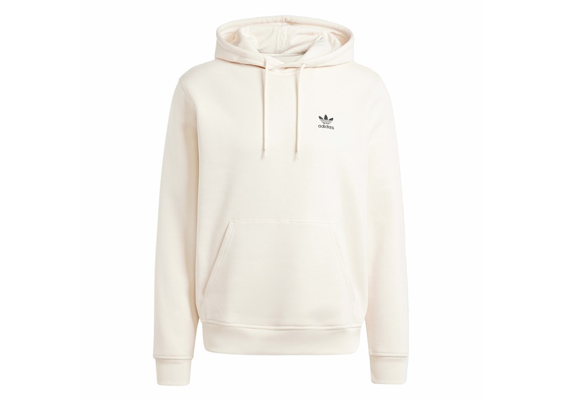 Pre-owned Adidas Originals Men's Adidas Trefoil Essentials Hoodie In Wonder White