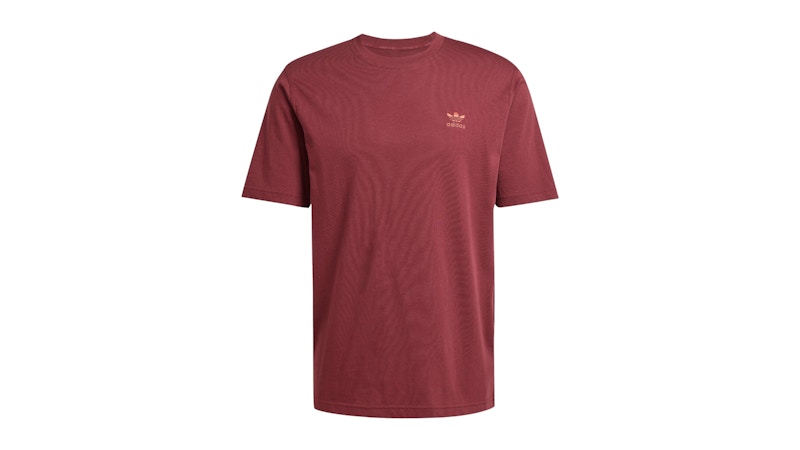 adidas Trefoil Essentials Tee Shadow Red Men's - SS25 - US