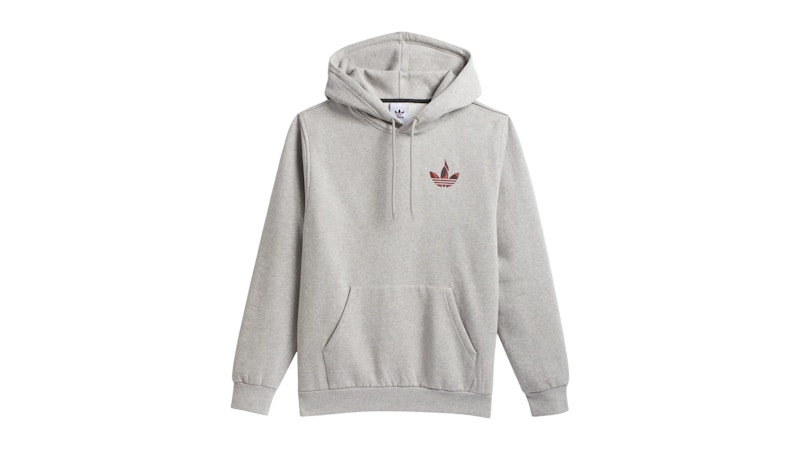 Fleece Adidas Grey Trefoil Sweatshirt Adidas Originals Trefoil