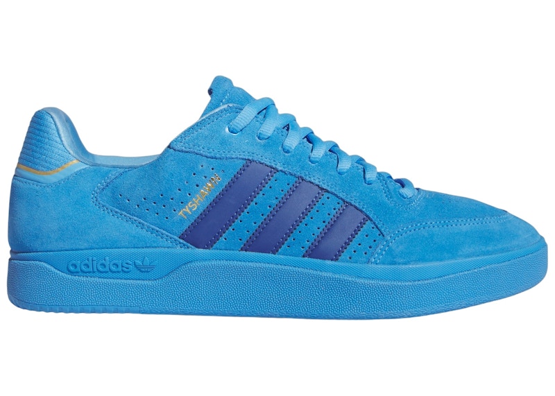 Pre-owned Adidas Originals Men's Adidas Tyshawn Low Sneakers In Blue Burst/royal Blue/blue Bird