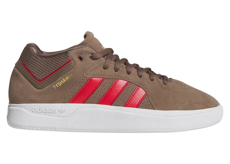 adidas Tyshawn Mid Earth Strata Collegiate Red - JR9499