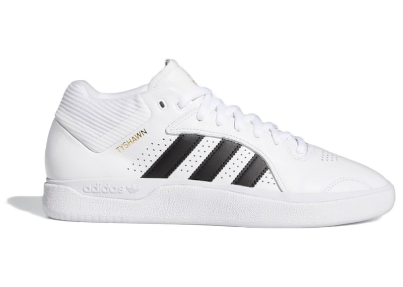 adidas Tyshawn Mid White Black Men's - H04931 - US