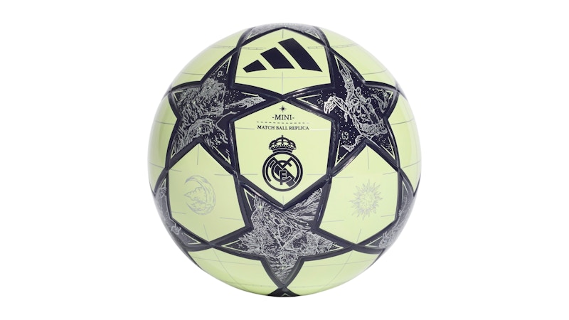 adidas UCL Real Madrid Mini Ball Almost Lime/Silver Metallic/Noble adidas UCL Real Madrid Mini Ball Almost Lime/Silver Metallic/Noble