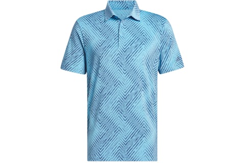 adidas Ultimate365 Allover Print Golf Polo Shirt - Semi Blue Burst adidas Ultimate365 Allover Print Golf Polo Shirt - Semi Blue Burst