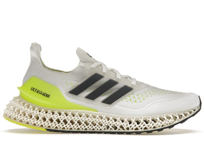 adidas Ultra 4DFWD White Solar Yellow Men's - GZ6941 - US