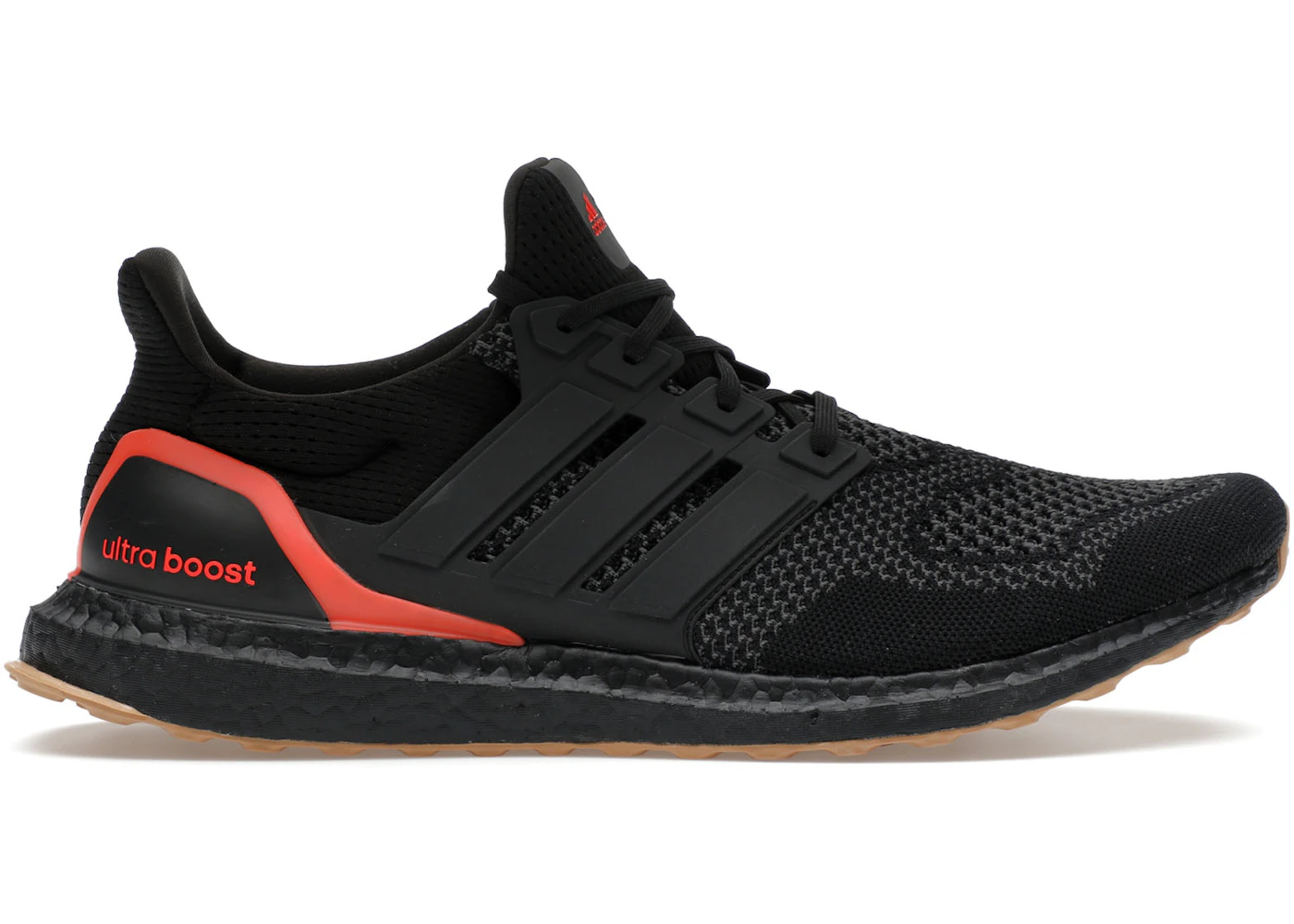 adidas Ultra Boost Black Solar Red Gum Men's IF1911 US