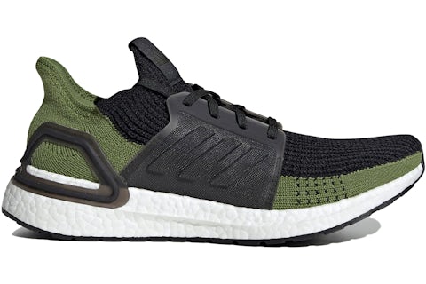 adidas Ultra Boost 19 Black Tech Olive Men's G27511 US