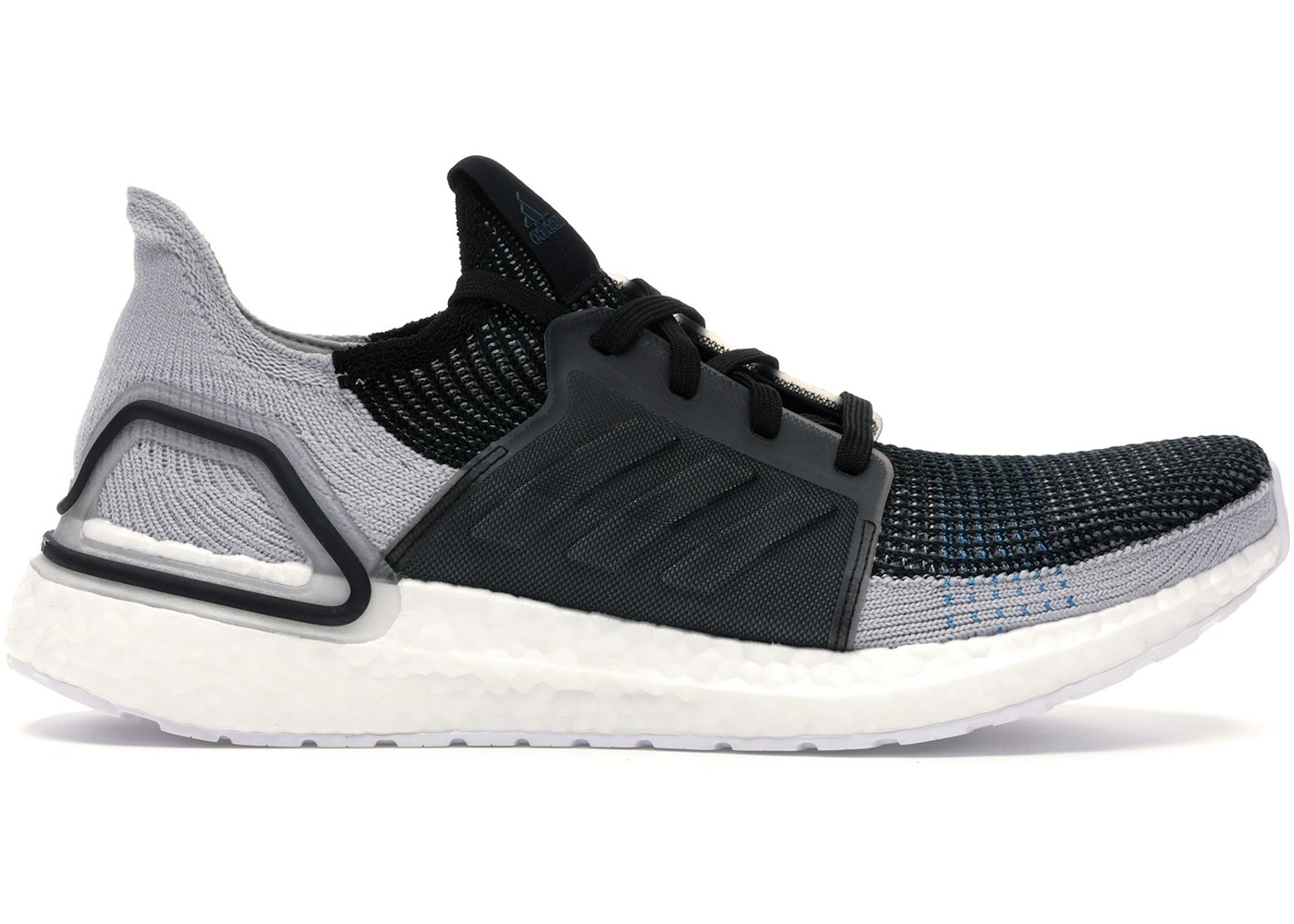 Adidas Ultra Boost 19 Core Black Grey Six Shock Cyan F