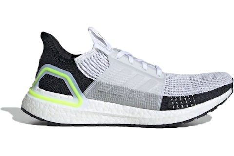adidas Ultra Boost 19 White Black Volt Men's - EF1344 - US adidas Ultra Boost 19 White Black Volt Men's - EF1344 - US
