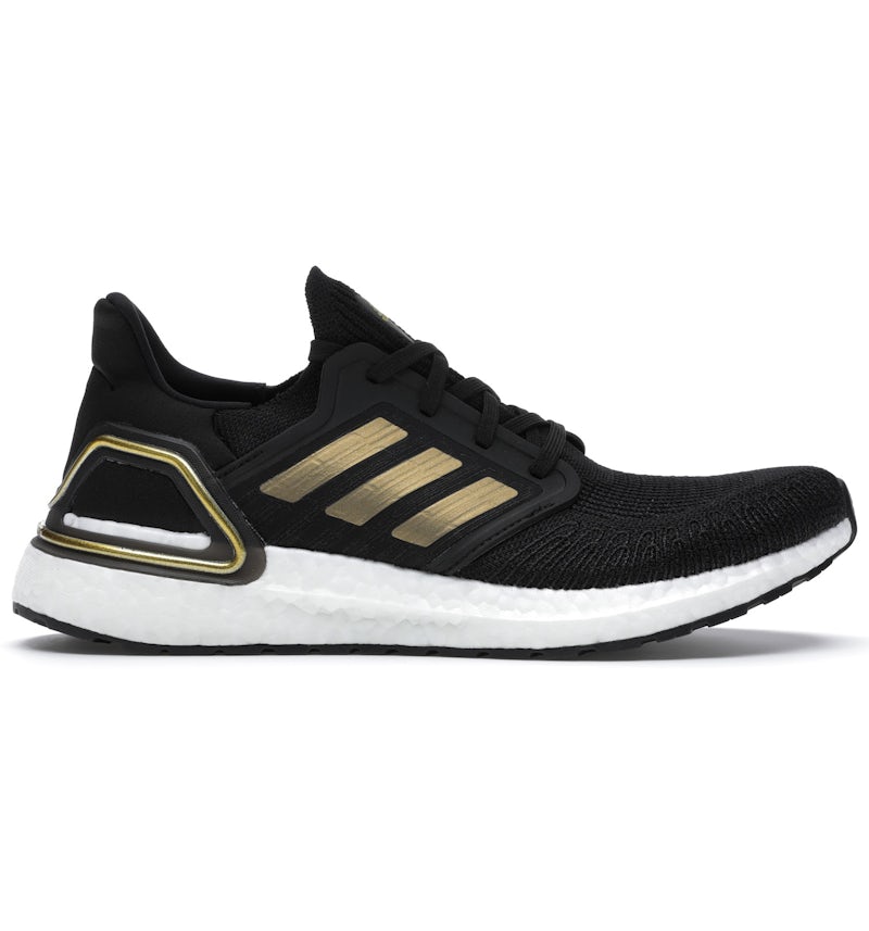 adidas Ultra Boost 20 Black Gold White Men's EE4393 US