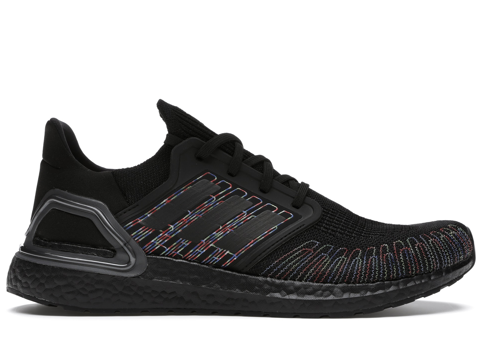 Adidas solar boost men's shop running shoes core black/multi