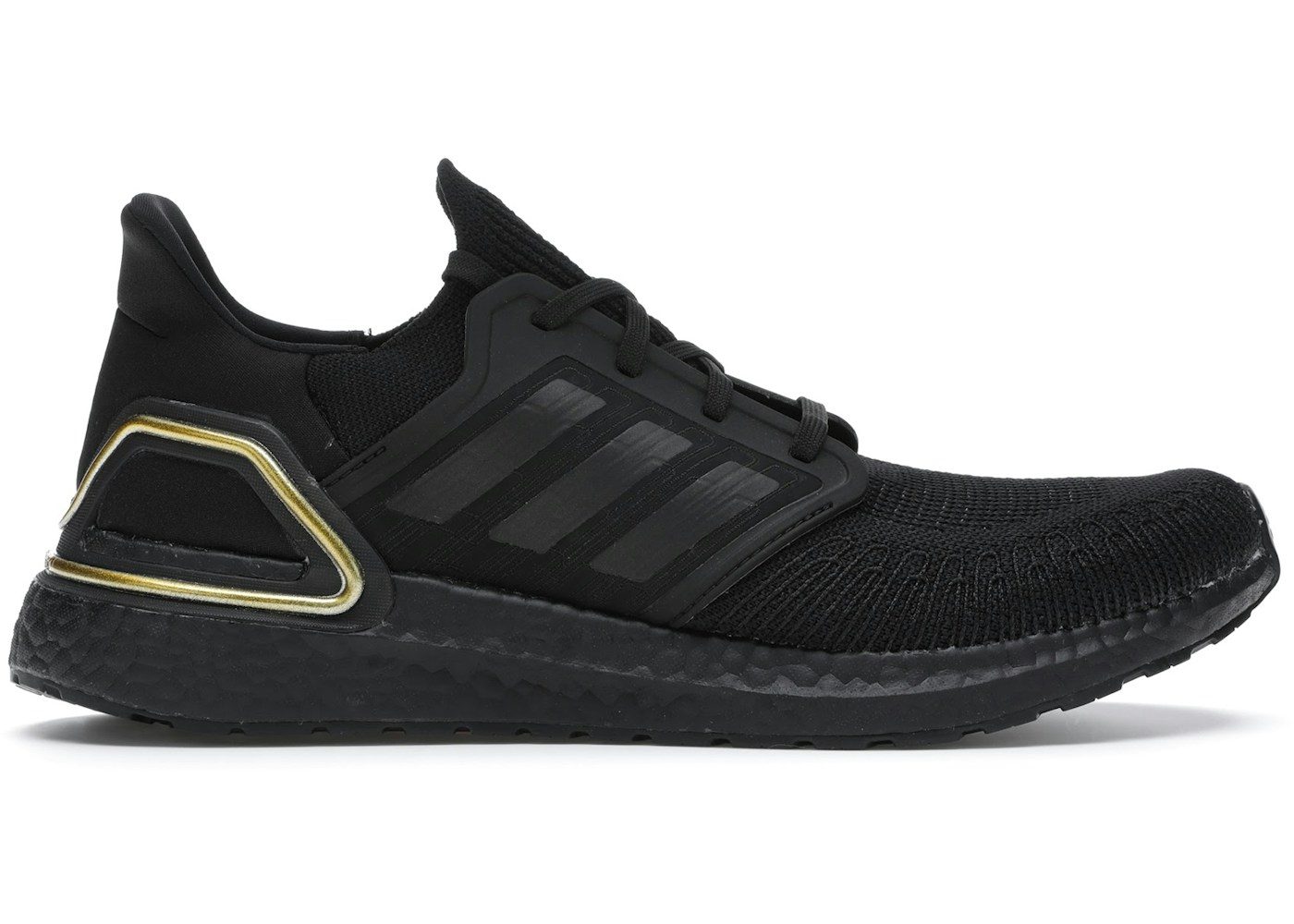 adidas Ultra Boost 20 Core Black Gold Metallic - EG0754