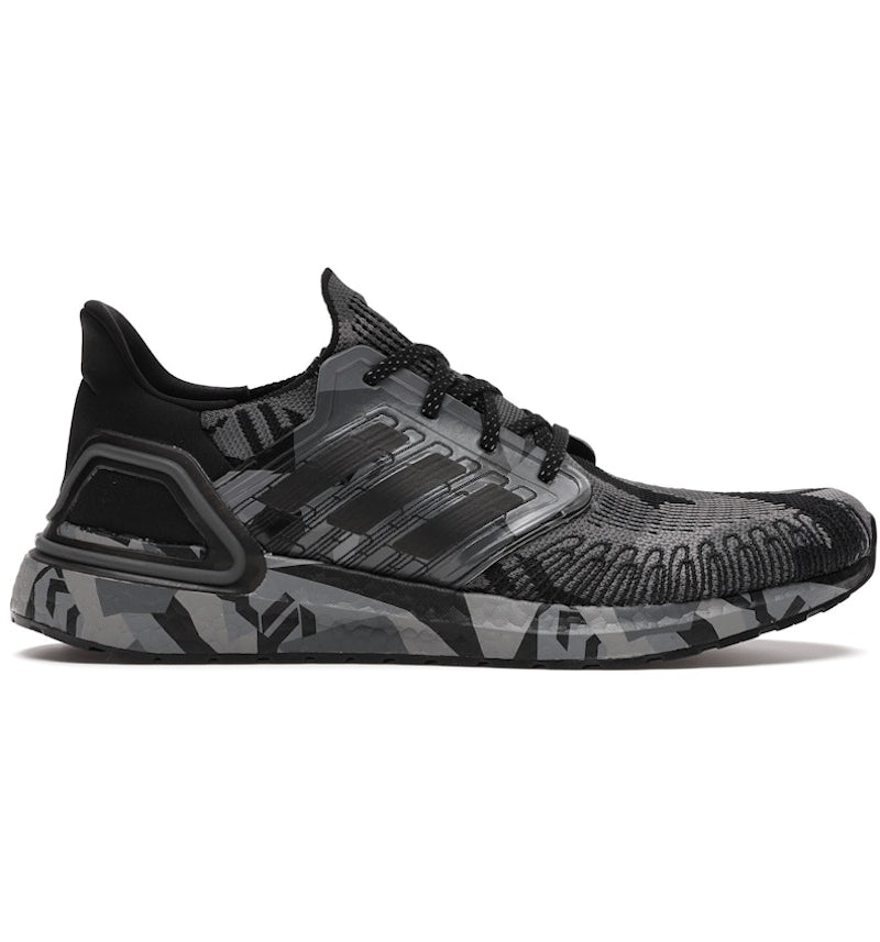 adidas Ultra Boost 20 Geometric Black Grey Men's - FV8329 - US adidas Ultra Boost 20 Geometric Black Grey Men's - FV8329 - US