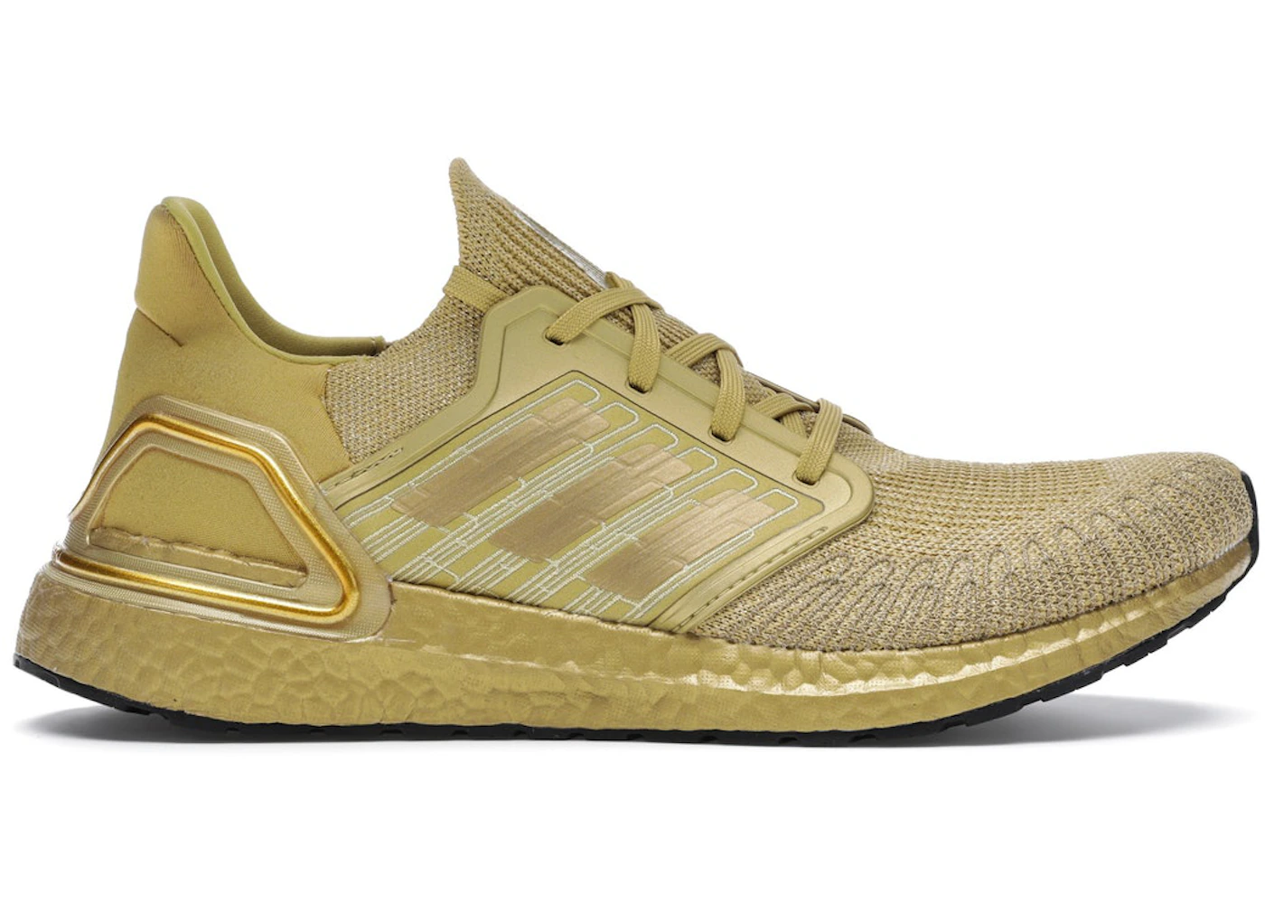 adidas Ultra Boost 20 Gold Metallic Men's EG1343 US
