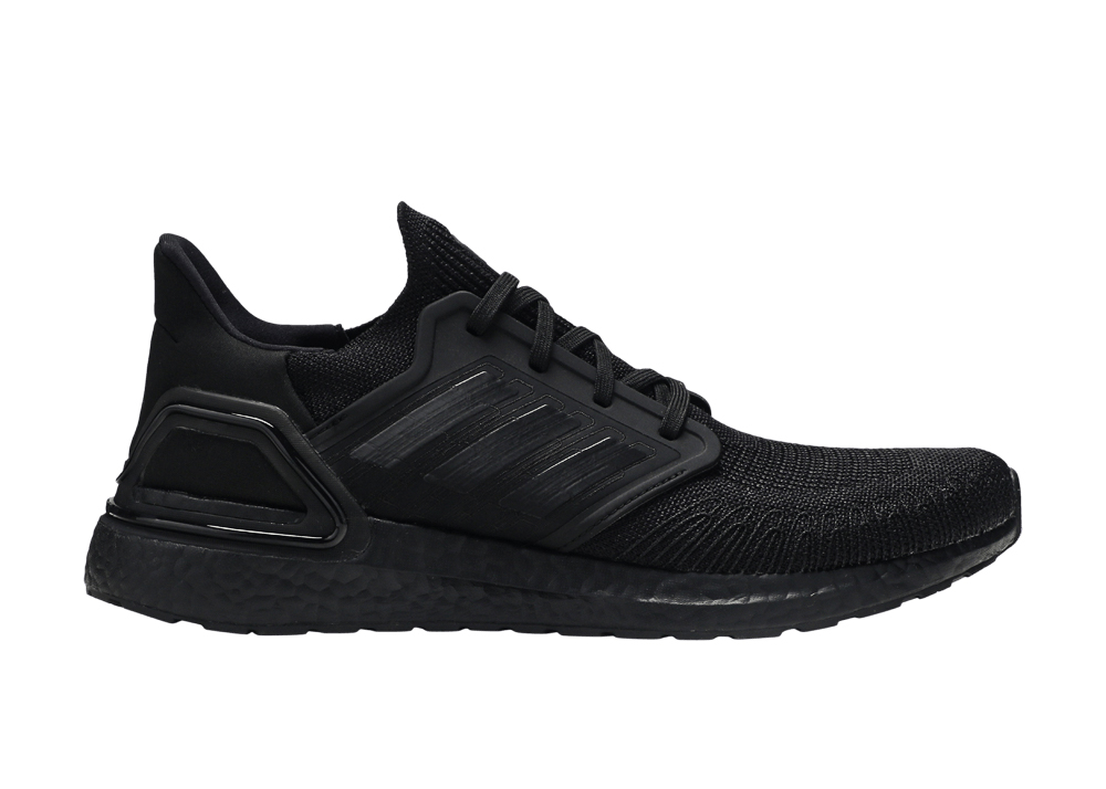 adidas Ultra Boost 20 Triple Black Red Fluo Men's - G55816 - US