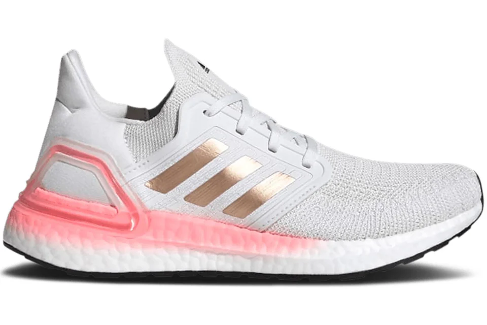 adidas Ultra Boost 20 White Copper Flash Red Women s EG0724 US