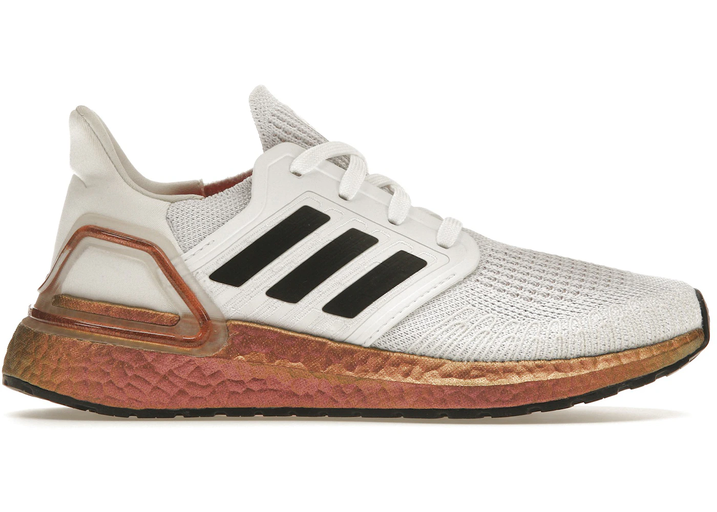 adidas Ultra Boost 20 White Signal Pink (Women's) EG9780 US