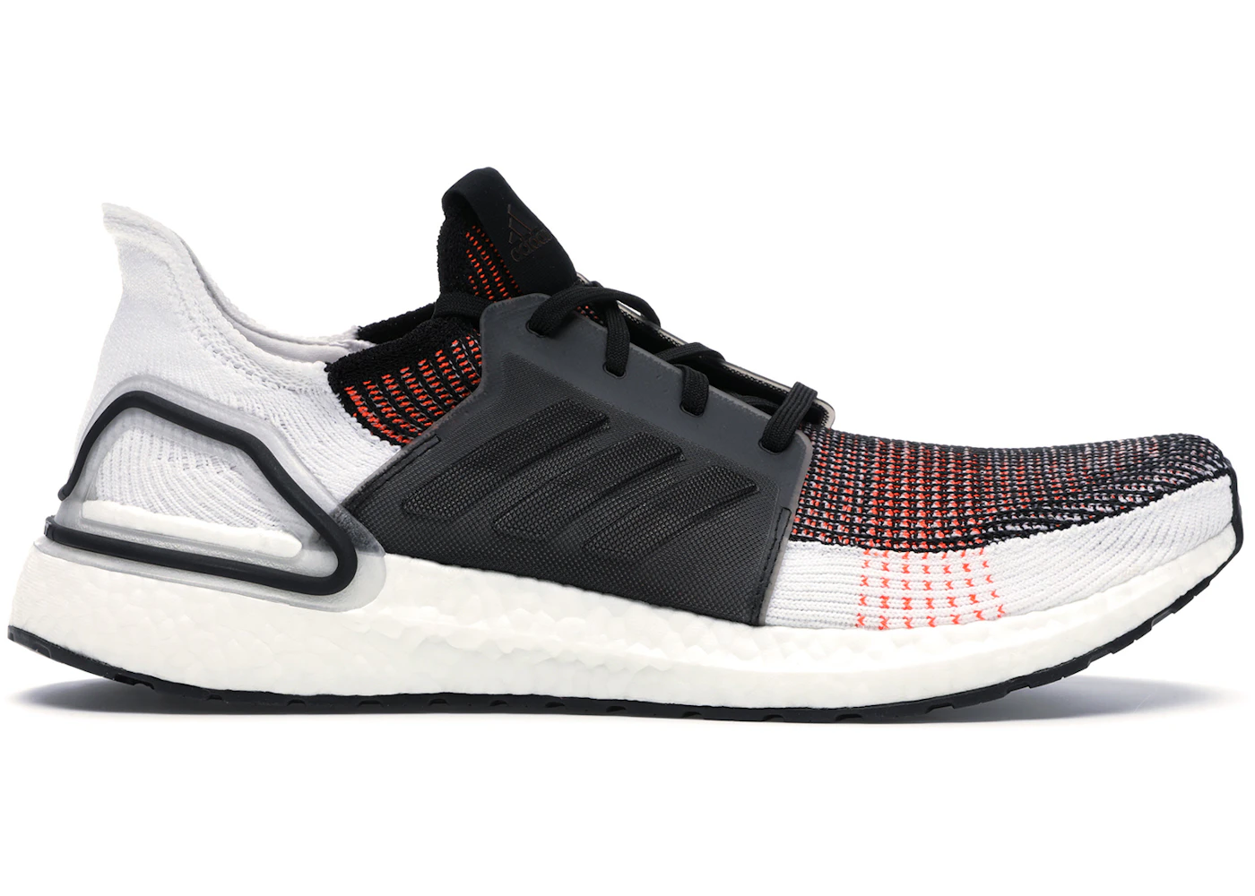 Adidas Ultra Boost 19 Black White Solar Orange G Adidas Ultra Boost 19 Black White Solar Orange G