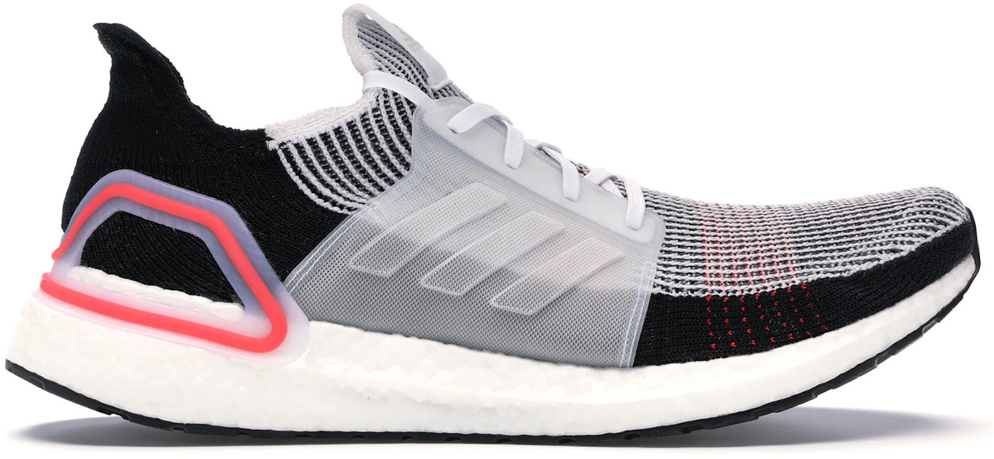 adidas Ultra Boost 2019 Cloud White Active Red Men's - B37703 - US