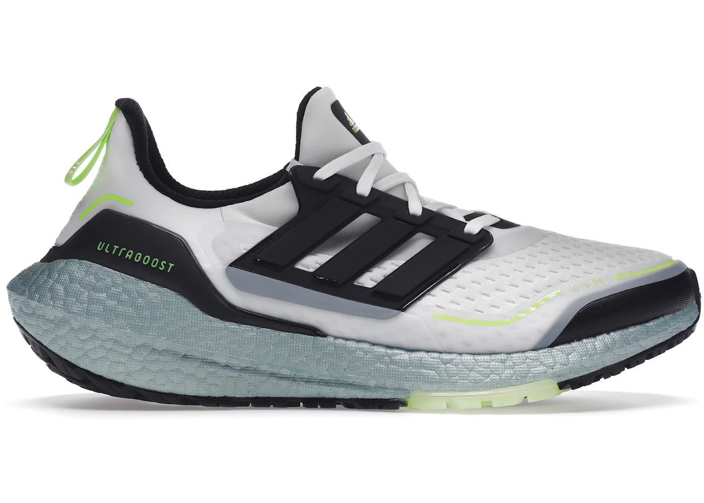 adidas Ultra Boost 21 Weiß Signal Grün Herren – S23898 – DE