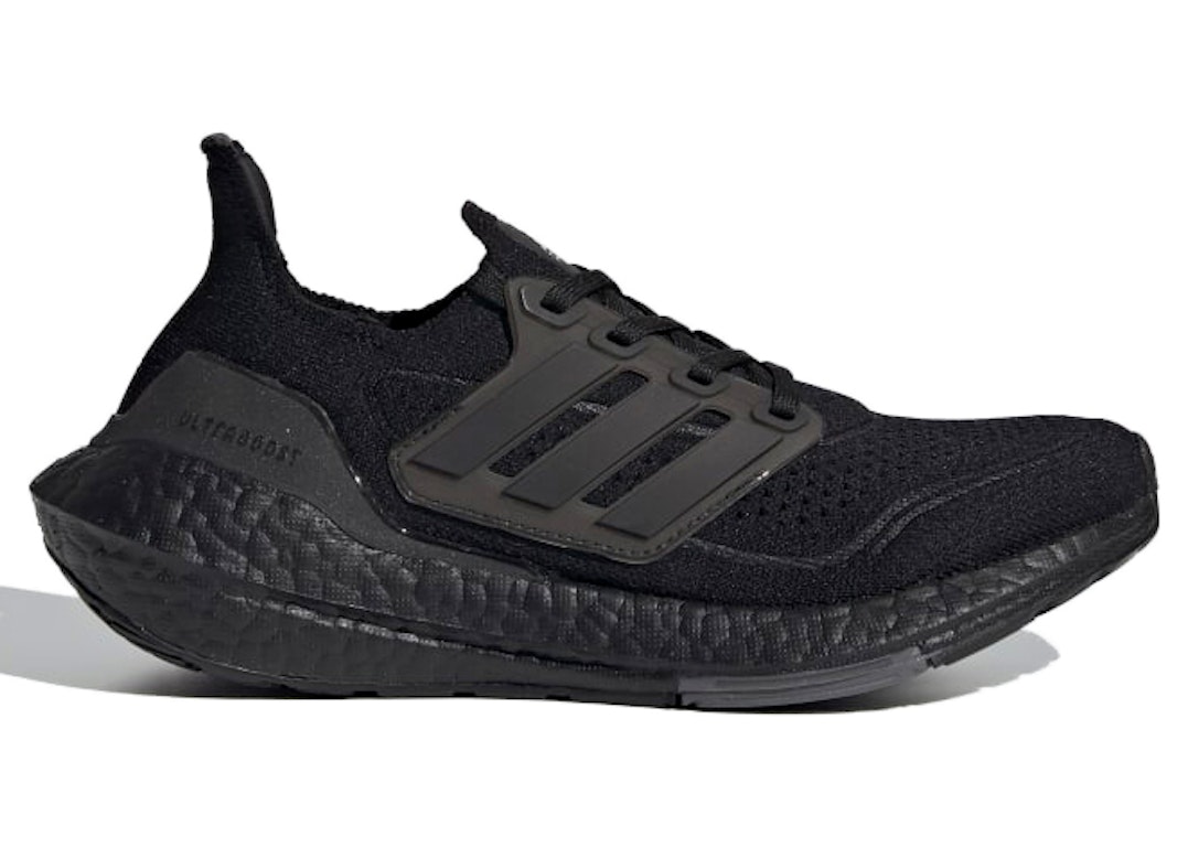 Pre-owned Adidas Originals Adidas Ultra Boost 21 J Triple Black (gs) In Core Black/core Black/core Black