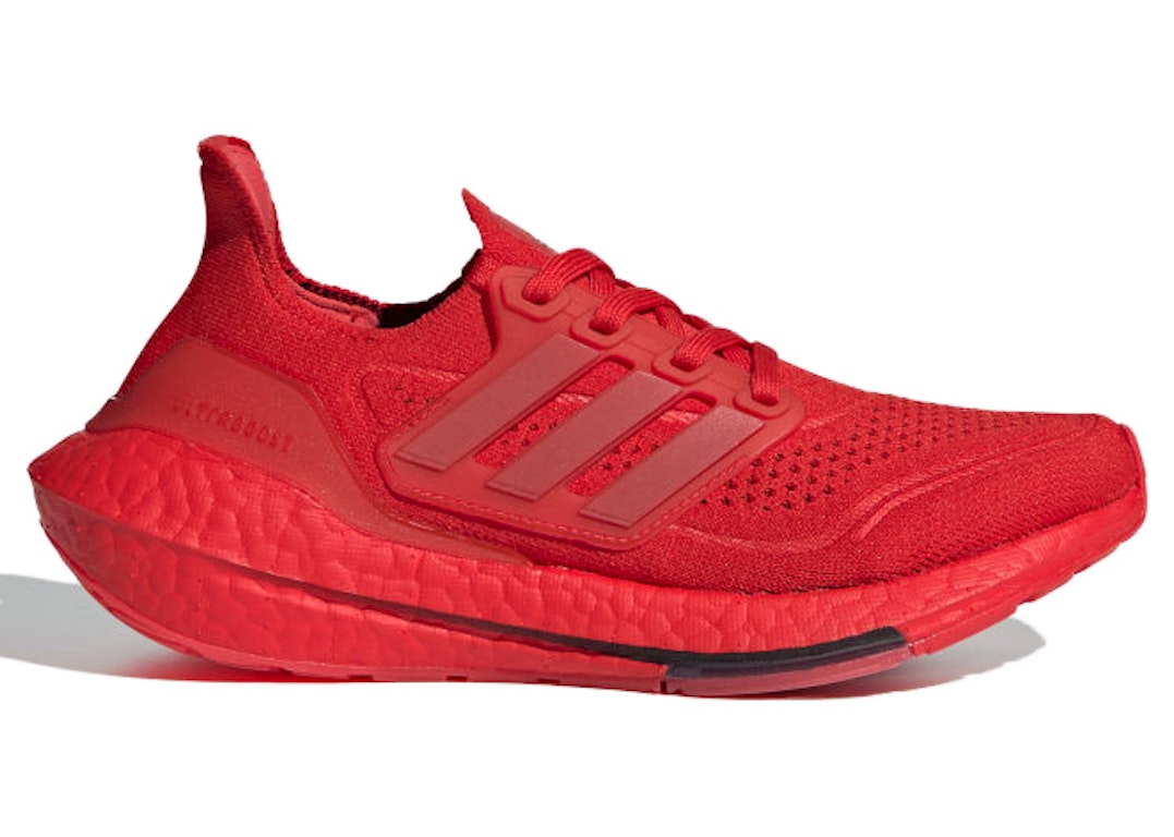 Pre-owned Adidas Originals Adidas Ultra Boost 21 J Vivid Red (gs) In Vivid Red/vivid Red/core Black