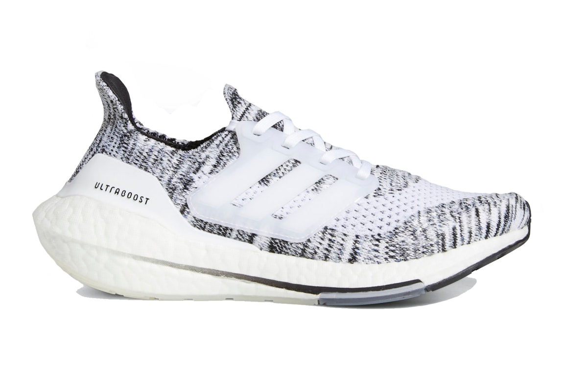 Pre-owned Adidas Originals Adidas Ultra Boost 21 Oreo (women's) In Cloud White/cloud White/core Black