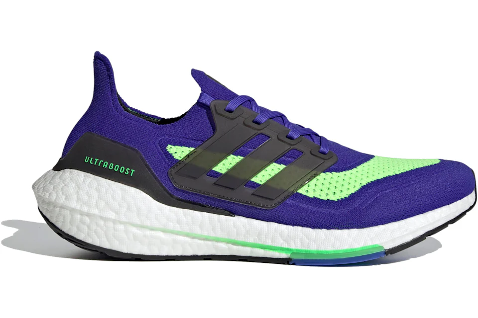 adidas Ultra Boost 21 Sonic Ink Screaming Green
