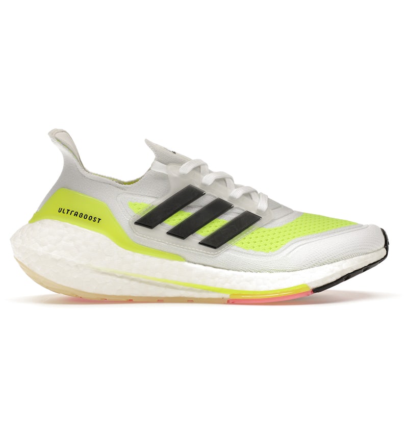 adidas Ultra Boost 21 White Solar Green (Women's) - FY0401 - US adidas Ultra Boost 21 White Solar Green (Women's) - FY0401 - US