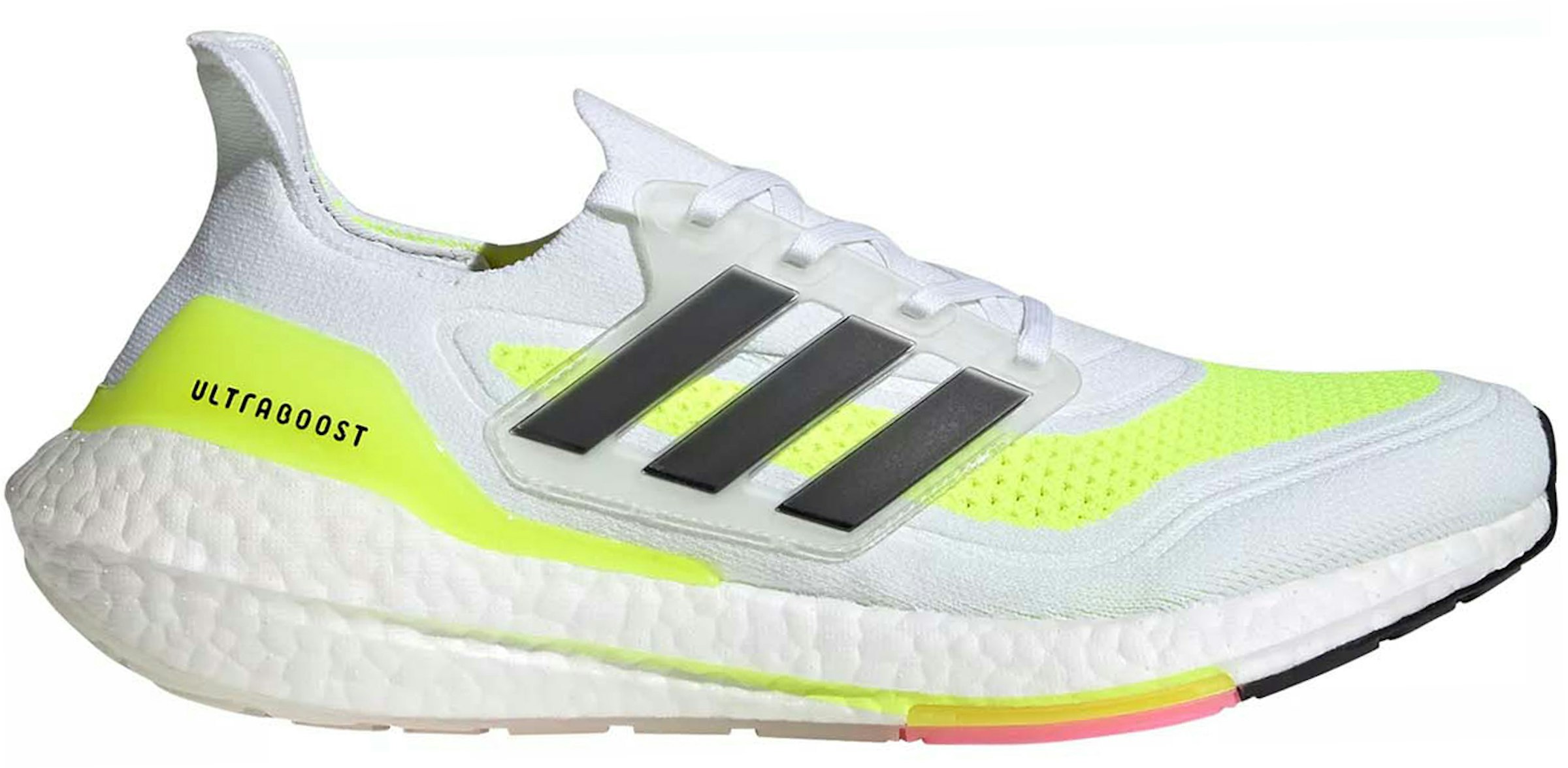 adidas Ultra Boost 21 White Green - FY0401 - US