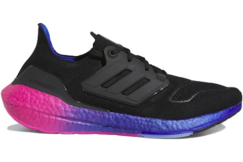 adidas Ultra Boost 22 Black Lucid Blue Pink Men's HQ8593 US