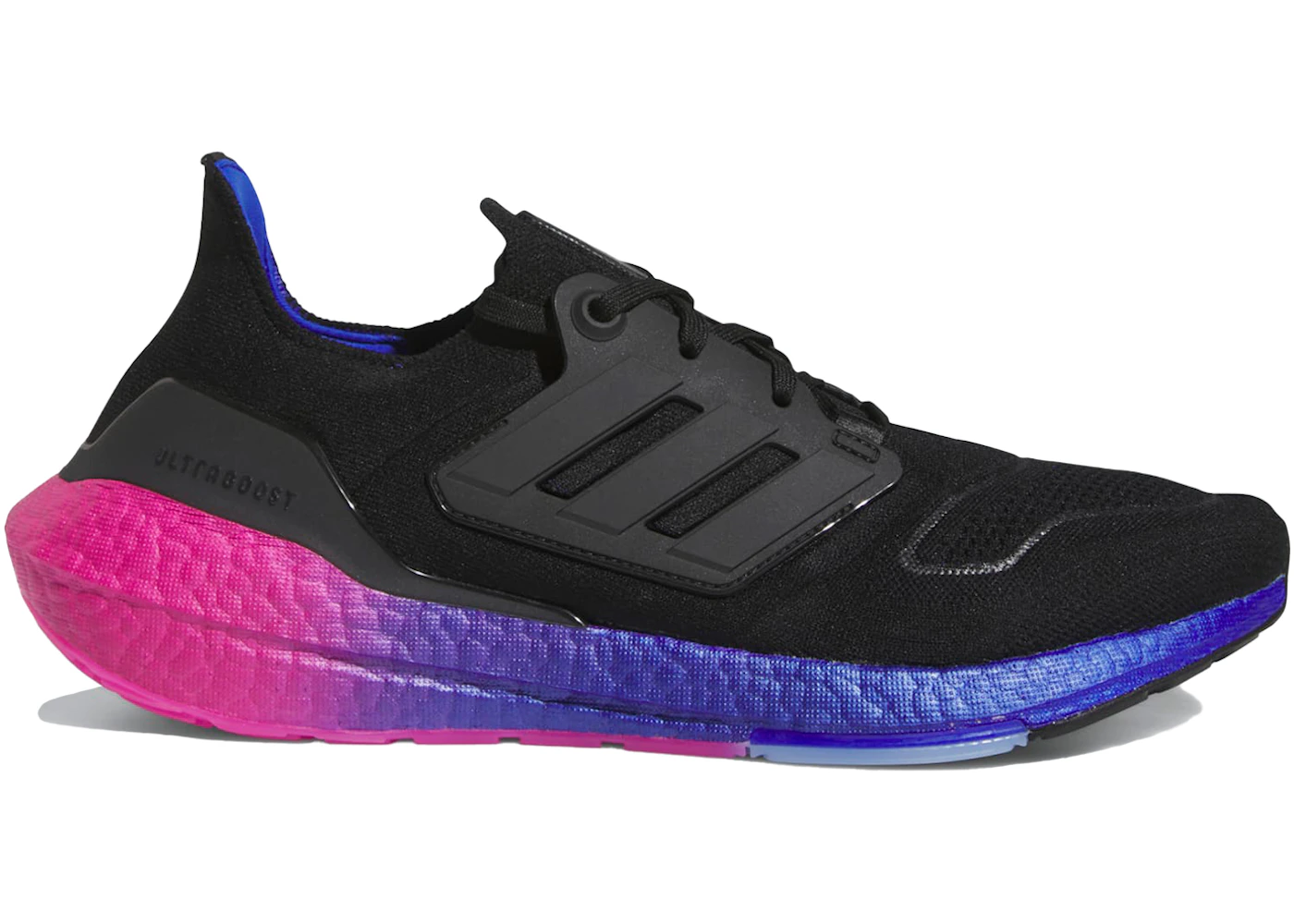 adidas Ultra Boost 22 Black Lucid Blue Pink Men's - HQ8593 - US adidas Ultra Boost 22 Black Lucid Blue Pink Men's - HQ8593 - US