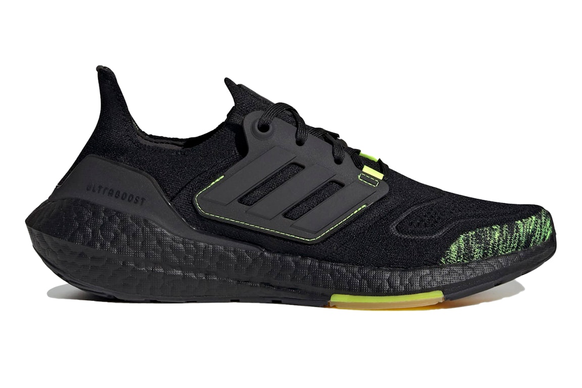 Pre-owned Adidas Originals Adidas Ultra Boost 22 Black Solar Yellow In Core Black/core Black/solar Yellow