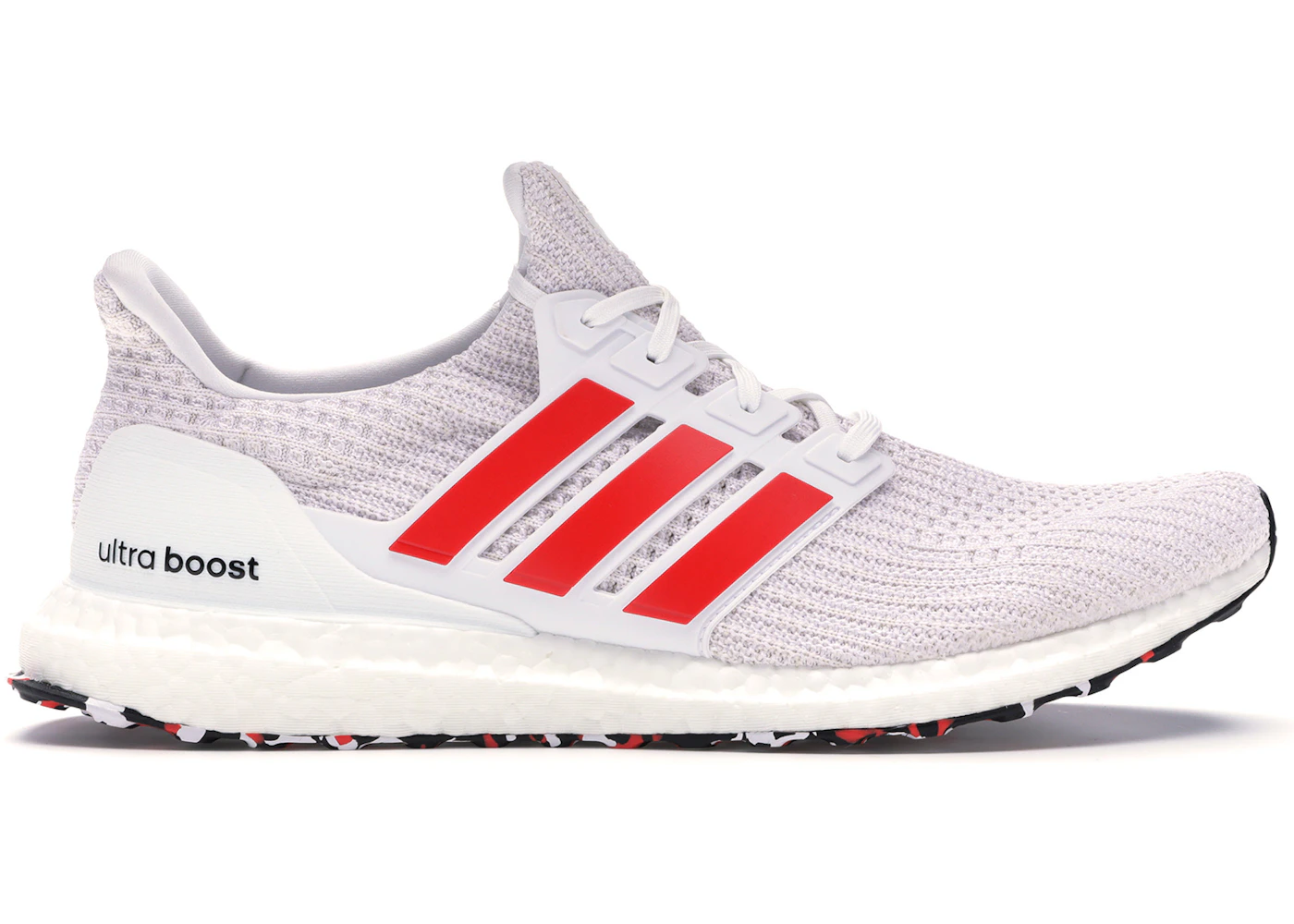 adidas Ultra Boost 4.0 Cloud White Active Red Men's - DB3199 - US