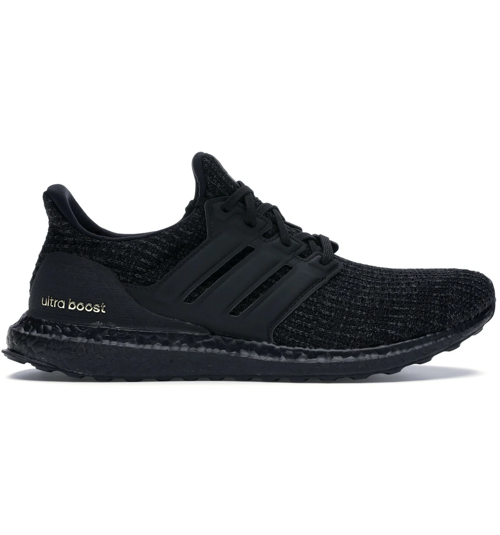 adidas Ultra Boost 4.0 Triple Black Gold Women s F36123 US