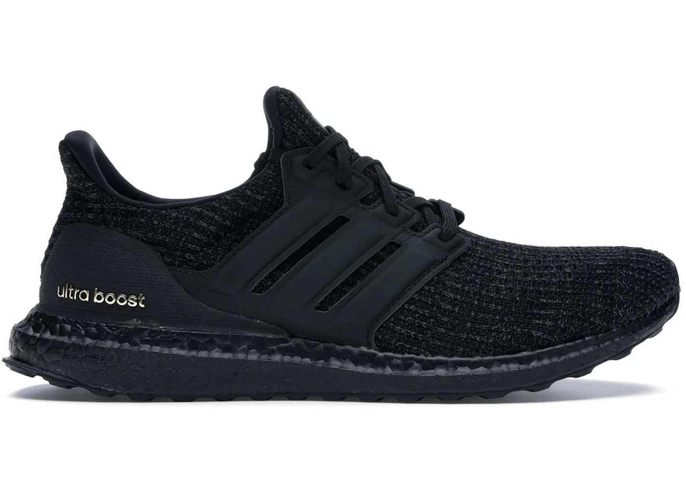 Triple black 2025 gold ultra boost